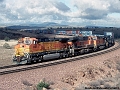 BNSF 4881 at E of Seligman, AZ on 23 March 2005